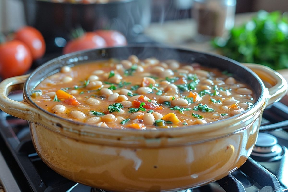 Noël économique avec le père Noël : adoptez la soupe aux haricots blancs